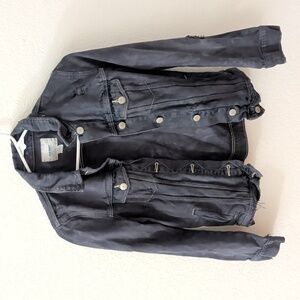 Old Navy Blue Distressed Denim Jacket